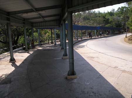 Walk way for devotees