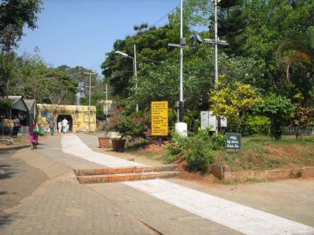 Walk way for devotees