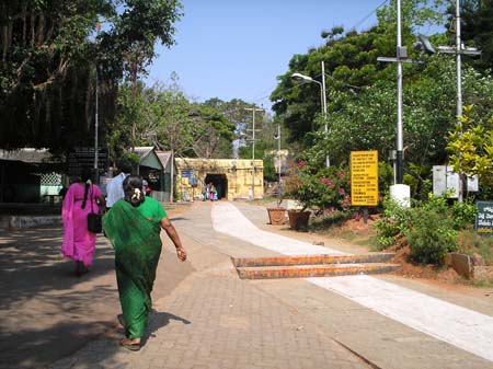 Walk way for devotees