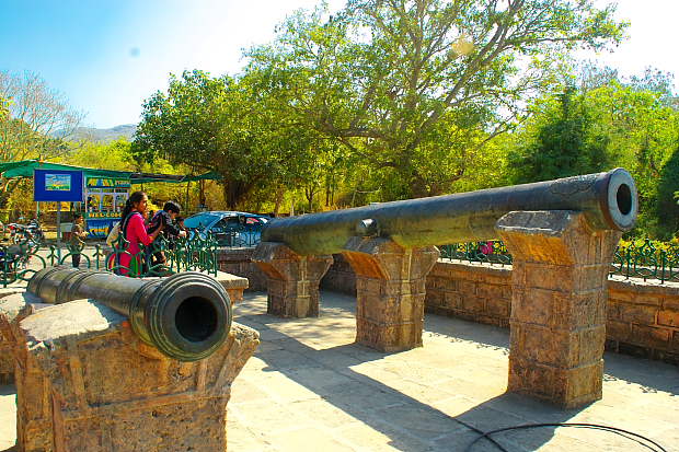 Neelam & Menak Cannon at Junagadh fort