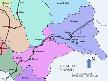HP Tribal circuit map