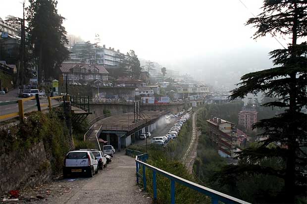 Shimla town and railway station