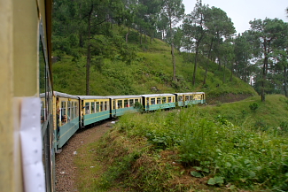 Himalayan Queen train at curve