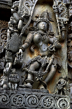 Halebid temple statue of Ganesha