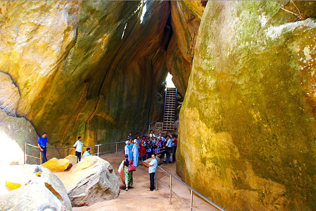 Inside Edakkal Cave