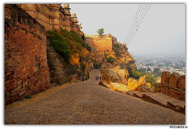 Gwalior Fort entry road city side