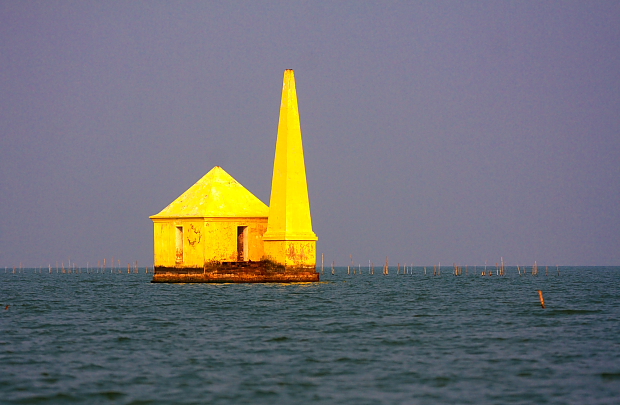 Breakfast Island or lighthouse inside Chilika Lake