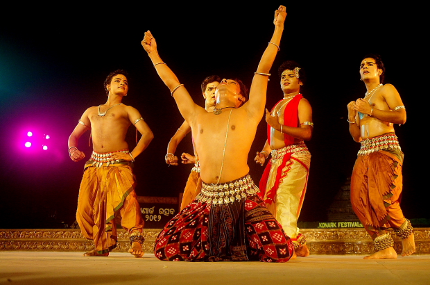 Male Dancer in Odissi Dance at Konark Dance Festival