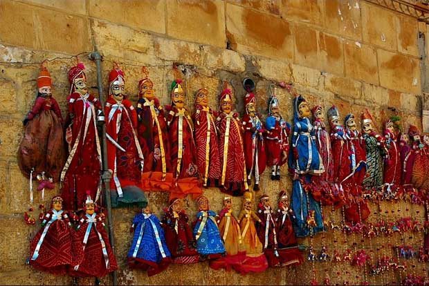 Puppets inside Jaisalmer Fort
