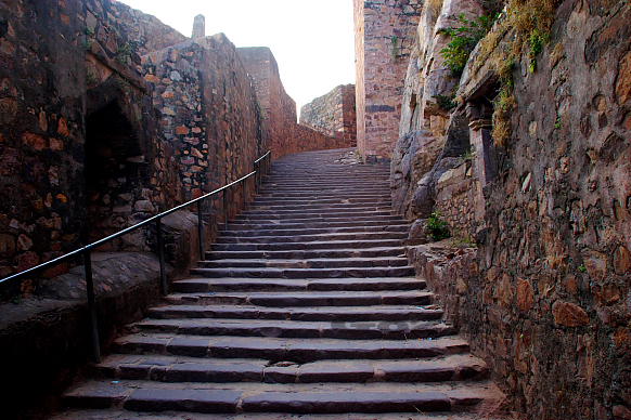 Entrance steps  of Ranthambore fort