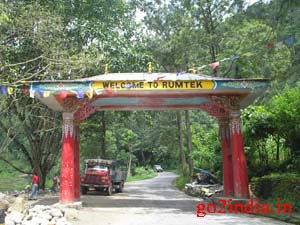 Welcome gate at Rumtek