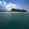 Jolly buoy island view from sea in Andaman