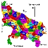 Uttar Pradesh state maps