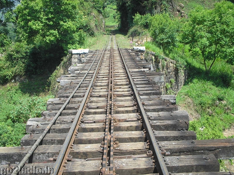 The track of Nilgiri toy train