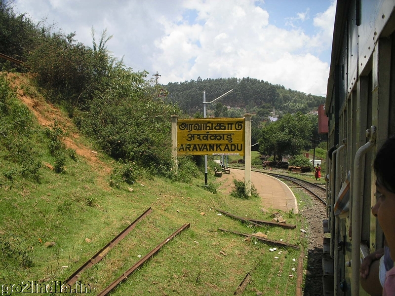 Aravankadu station of Nilgiri railway