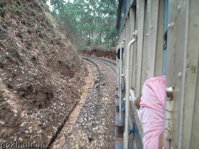 Towards Ooty - Front side  of the train