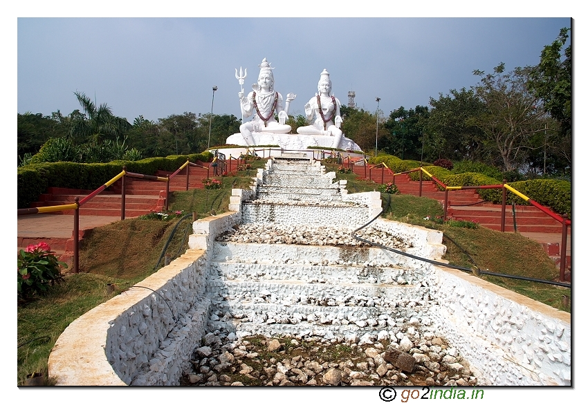 Shiva parvati statue at Kailasagiri park  in Visakhapatnam
