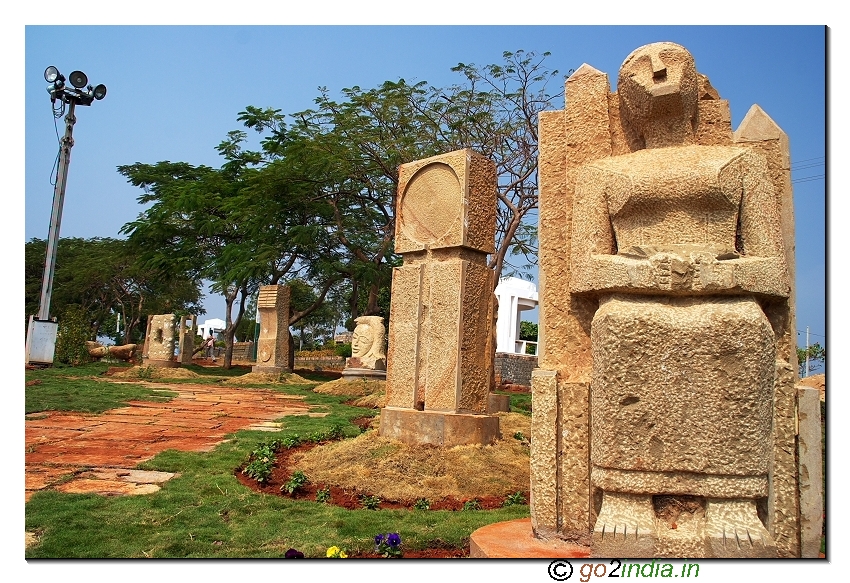 Sculptures at Kailasagiri park  in Visakhapatnam