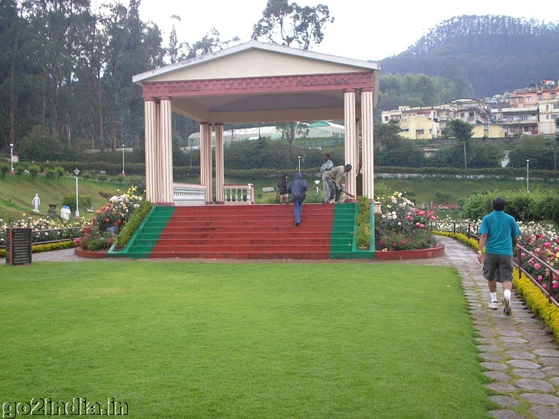 Ooty Rose Garden inside