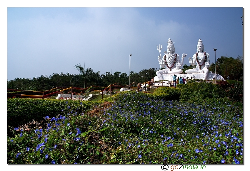 Shiva Parvati statue at Kailasagiri