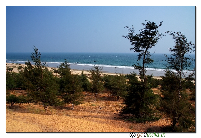Sea view near Thotlakonda of Visakhapatnam in Andhrapradesh