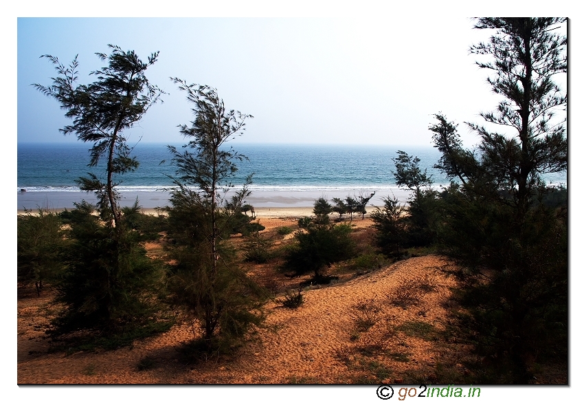 Sea view near Thotlakonda of Visakhapatnam in Andhrapradesh