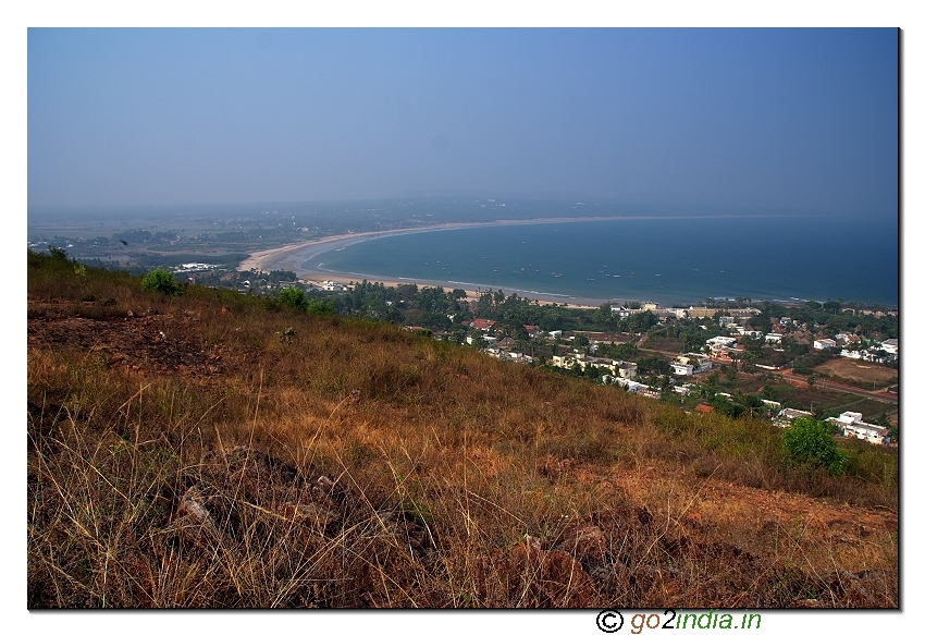 Sea view from Thotlakonda hill top near Visakhapatnam in Andhrapradesh
