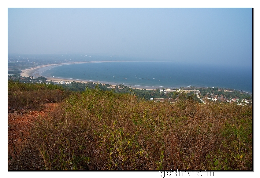 Sea view from Thotlakonda hill top near Visakhapatnam in Andhrapradesh