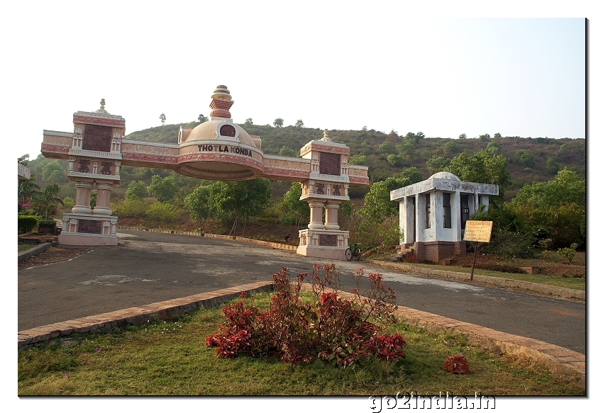Thotlakonda main entrance near Visakhapatnam in Andhrapradesh