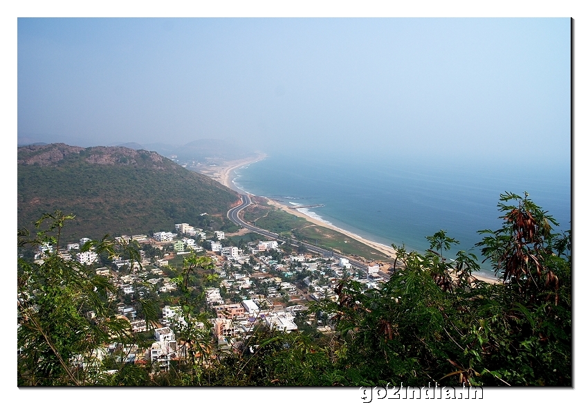Sea view from Kailasagiri of Visakhapatnam in Andhrapradesh