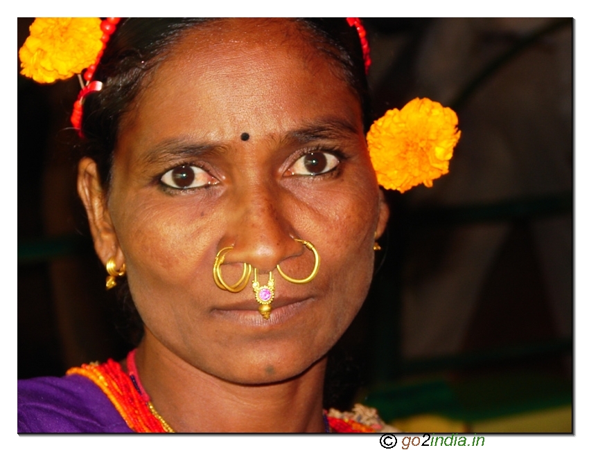 Face of a trbal woman