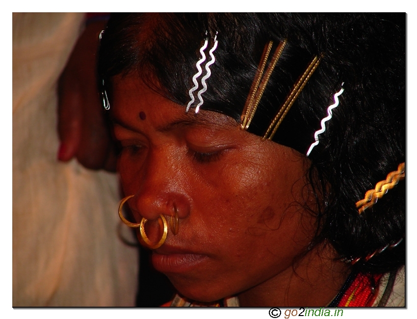 Hair style of a tribal woman of Orissa