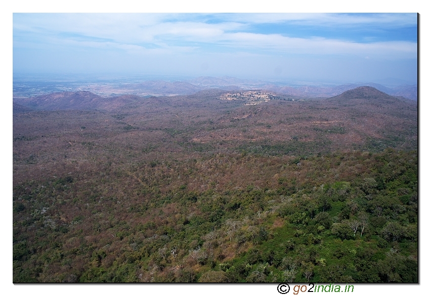 Biligiri Ranganatha temple valley view in BR hills of Chamarajnagar