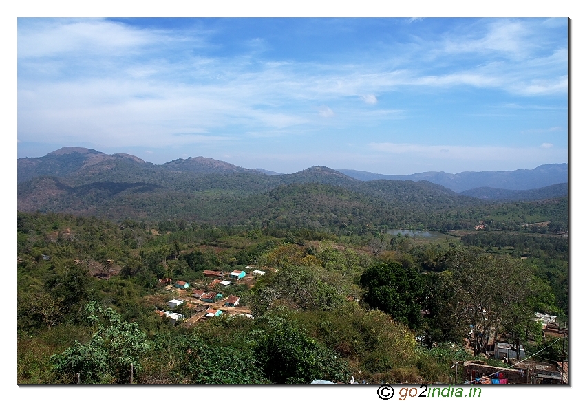 Biligiri Ranganatha temple valley view in BR hills of Chamarajnagar