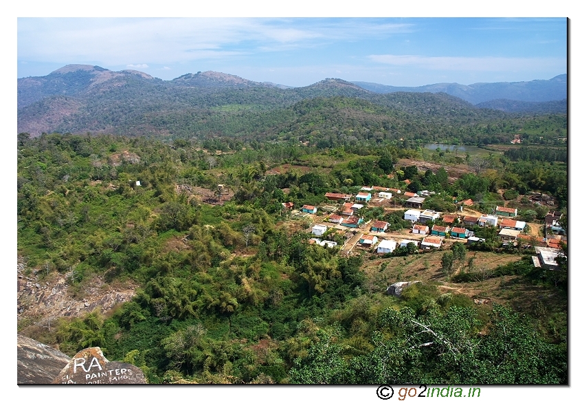 Biligiri Ranganatha temple valley view in BR hills of Chamarajnagar