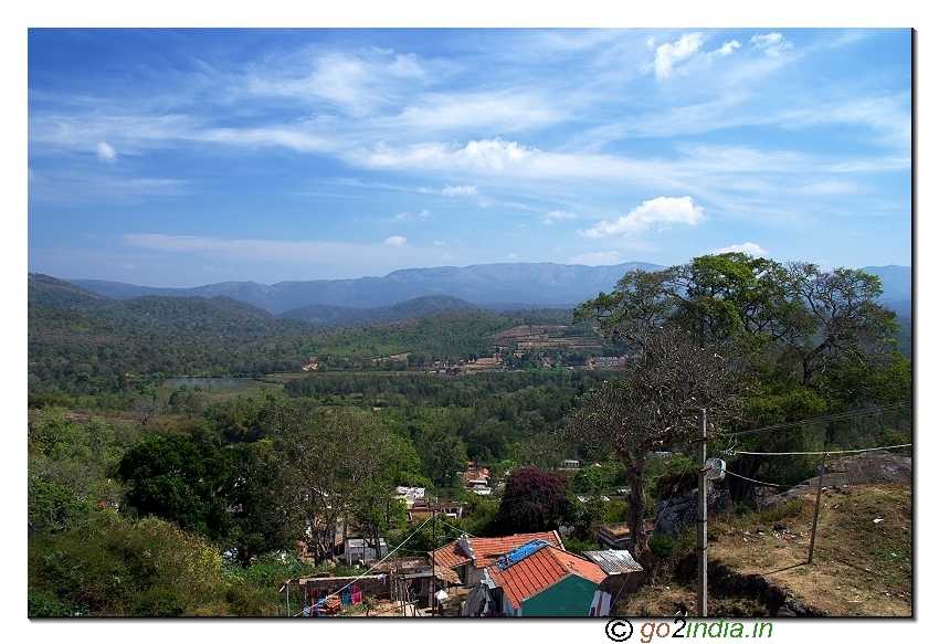 Biligiri Ranganatha temple steps view in BR hills of Chamarajnagar