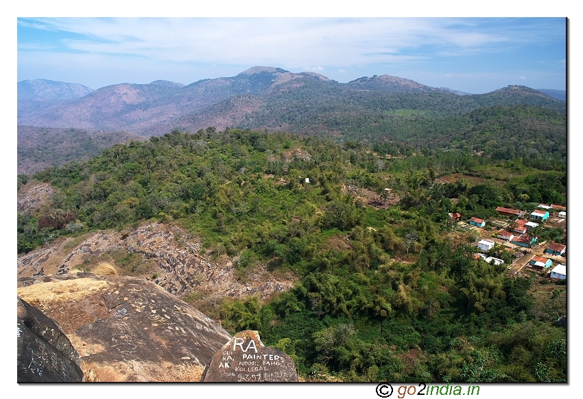 Biligiri Ranganatha temple valley view in BR hills of Chamarajnagar