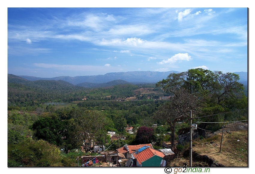 Biligiri Ranganatha temple valley view in BR hills of Chamarajnagar