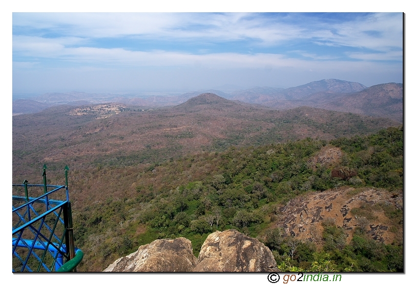 Biligiri Ranganatha temple valley view in BR hills of Chamarajnagar