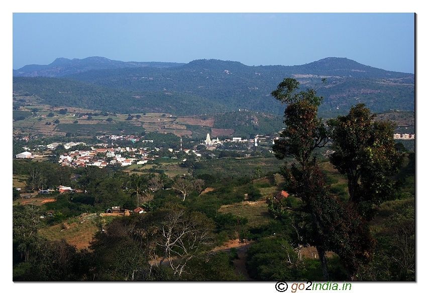 Biligiri Ranganatha temple valley view in BR hills of Chamarajnagar