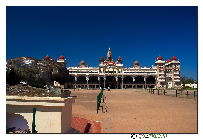 Mysore palace view from front side