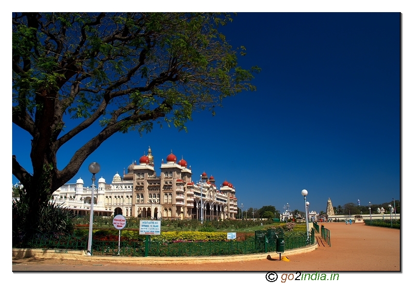Mysore palace view from south gate