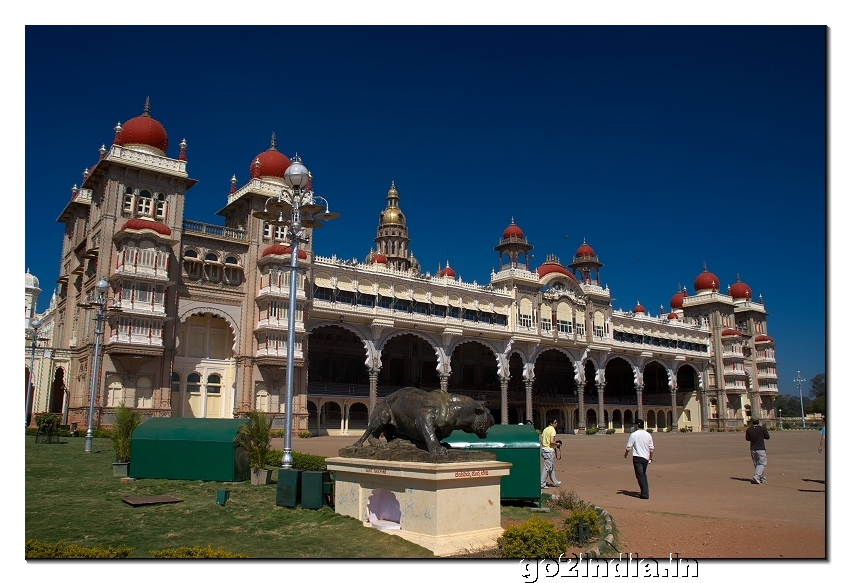 Mysore palace view from front side