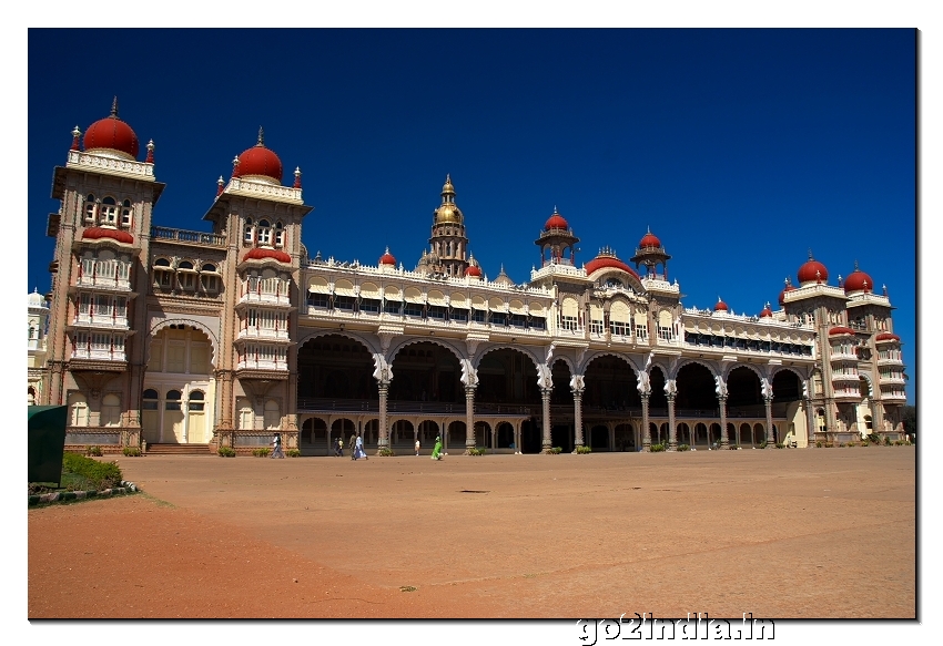 Front side of Mysore Palace