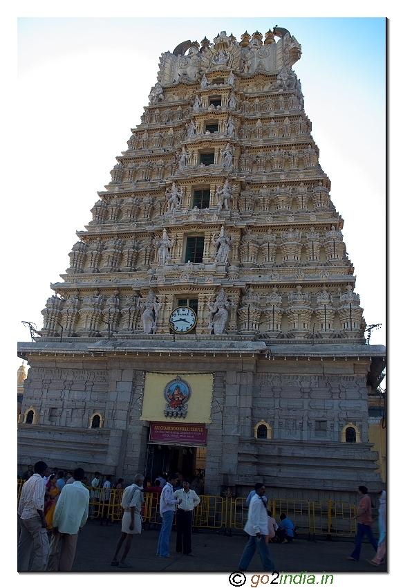 Chamundeshwari temple in Chamundi hill near Mysore