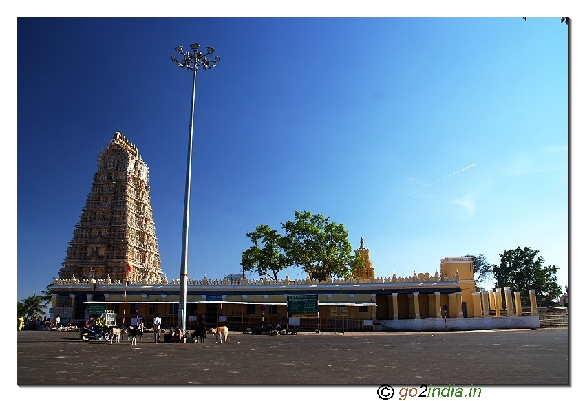 Chamundeshwari temple in Chamundi hill near Mysore