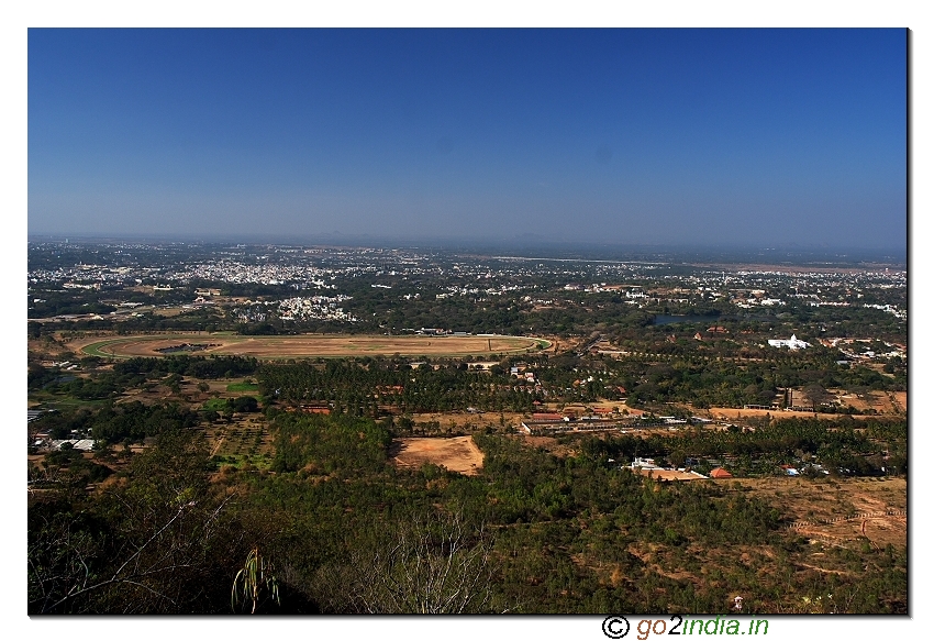 Mysore city view from Chamundi hill