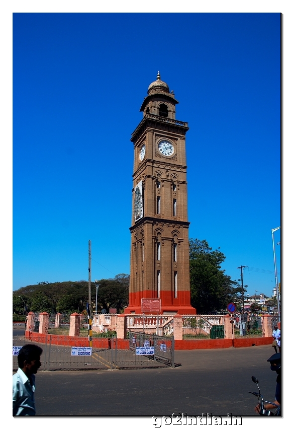 Clock tower in Mysore near main palace