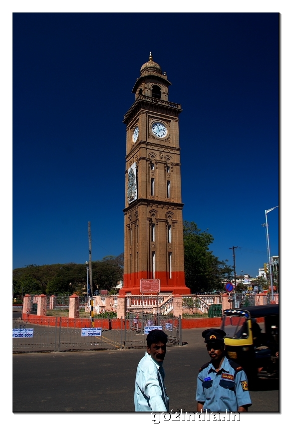 Clock tower in Mysore near main palace