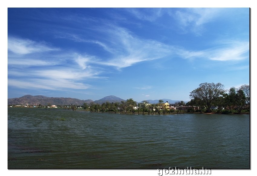 MM hills view from lake - on the way